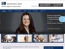 Tablet Screenshot of invictuslawpc.com